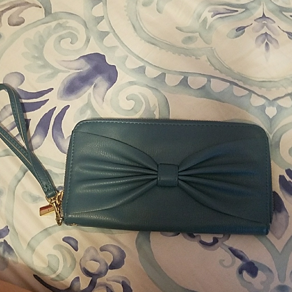Teal wristlet